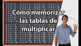 Cómo Memorizar las TABLAS de MULTIPLICAR [upl. by Clayton696]