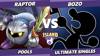 Salty Island  Raptor Meta Knight Vs Bozo Game amp Watch Smash Ultimate  SSBU [upl. by Farland]