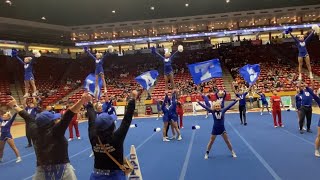 Lovington Cheer Gameday 4🏆 [upl. by Ahsitruc83]