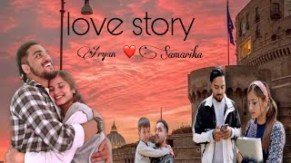 Cute love story Samarika ❤️Aryan  Jvis jvin Shrestha  Happy New Year [upl. by Ntsyrk]