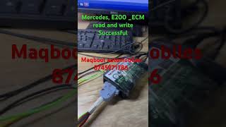 Mercedes E200 ECM read and write Successful [upl. by Gavrilla]