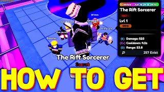 HOW TO GET NEW SECRET BEAST RIFT SORCERER SHOWCASE in ANIME DEFENDERS ROBLOX [upl. by Alletnahs]