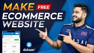 How to Make Ecommerce Website for FREE in India  Dukaan App Review  2021 [upl. by Chara970]