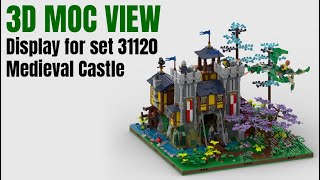 MOC  Display for Lego set 31120 Medieval Castle [upl. by Nivlek]