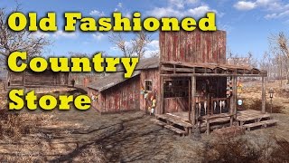 Fallout 4 Lets Build An Old Fashioned Country Store PS4 No Mods [upl. by Yesnil]