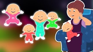 Cinq petits Bébés en  Cartoon pour les enfants  vidéo éducatif  Popular Comptine [upl. by Druci]