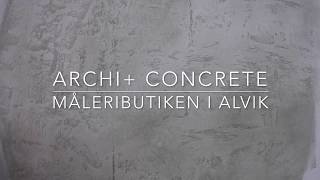 Archi Concrete  Måleributiken i Alvik [upl. by Moraj453]