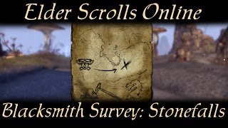 Blacksmith Survey Stonefalls Elder Scrolls Online ESO [upl. by Leal]