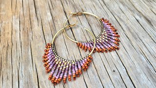 HOOPS Simple beaded hoop earrings [upl. by Anirol651]