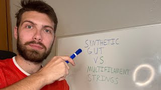 What is the difference between synthetic and multifilament strings [upl. by Laud]