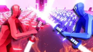 THESE NEW NEON FACTION UNITS ARE INSANE  Totally Accurate Battle Simulator TABS Alpha Gameplay [upl. by Anar]