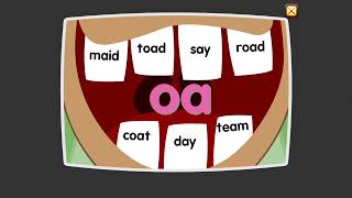 Starfall Learn to Read Vowel Teams Video Skill [upl. by Chere892]