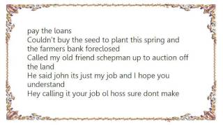 John Mellencamp  Rain on the Scarecrow Lyrics [upl. by Nahtad]