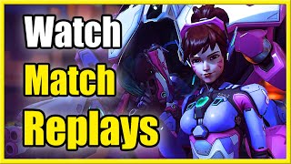 How to Watch Replays in Overwatch 2 amp See Match History Fast Method [upl. by Ansela]