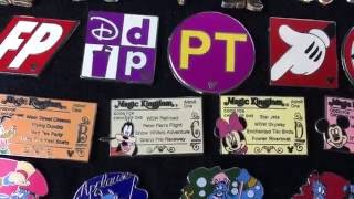 My Disney Pin Collection Hidden Mickey Pins [upl. by Ahseekal]