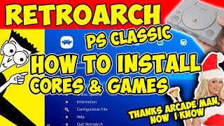 🛠️HOW TO INSTALL RETROARCH IN PS CLASSIC [upl. by Anomahs547]