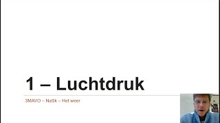 3MAVO  NaSk  Het weer 1  Luchtdruk [upl. by Leicester]