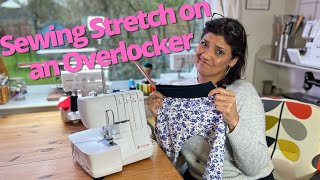 My Top Tips for Sewing Stretch on an Overlocker AbisDen SewwithAbi [upl. by Ive474]