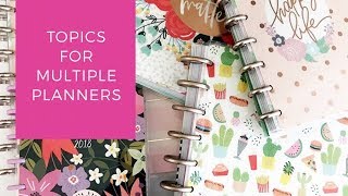 Topics for Multiple Planners [upl. by Amora]