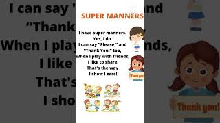 Super manners poem educationfromanam shorts poem [upl. by Knitter]