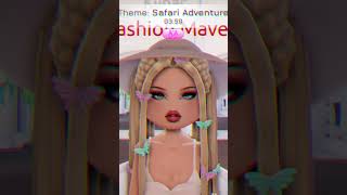 SAFARI ADVENTURE IN ROBLOX dresstoimpress roblox dti robloxavatar shorts [upl. by Yann]