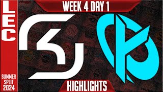 SK vs KC Highlights  LEC W4D1 Summer 2024  SK Gaming vs Karmine Corp Week 4 Day 1 [upl. by Yrac]