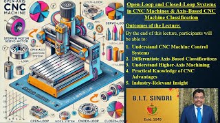 Open and ClosedLoop Systems in CNC Machines amp AxisBased CNC Machine Classification – Lecture 18 [upl. by Biegel]