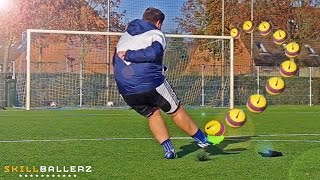 How To Shoot like Ronaldinho  Curve Free Kick Tutorial [upl. by Lib453]