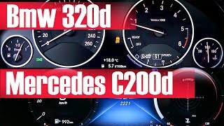 Bmw 320d vs Mercedes C200d [upl. by Imalda487]