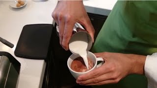 Die Perfektion der heißen Schokolade Tutorial of Hot Chocolate [upl. by Aneehsirk]