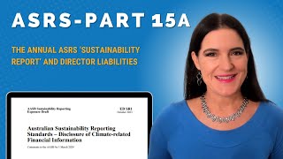 ASRS Part 15A The annual ASRS ‘sustainability report’ and director liabilities [upl. by Thoer47]