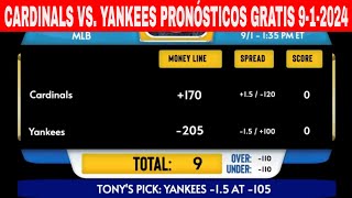 St Louis Cardinals vs New York Yankees 912024 Pronósticos GRATIS de la MLB para Hoy [upl. by Oyr]