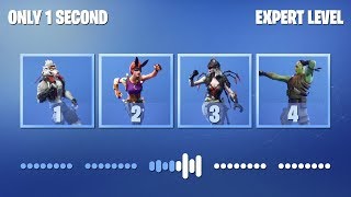 ADIVINA EL BAILE DE FORTNITE ESCUCHANDO SOLO 1 SEGUNDO  NIVEL EXPERTO  tusadivi [upl. by Reniti]