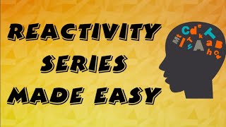 Class X  Chemistry  Reactivity Series Made Easy [upl. by Theodosia894]