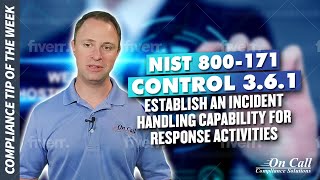 NIST 800171 Control 361  Establish an incidenthandling capability for response activities [upl. by Danna]