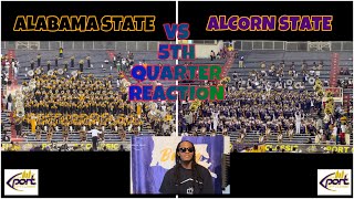 ALABAMA STATE VS ALCORN STATE  BEE DA SHOW 5TH QUARTER REACTION  THE PORT CITY CLASSIC 2024 [upl. by Eioj]