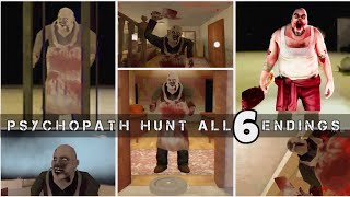 Psychopath Hunt  Mr Meat mod  all 6 endings [upl. by Erdreid]