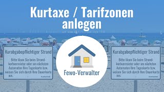 FewoVerwalter Software  Tarifzonen Kurtaxe erstellen [upl. by Daryn96]