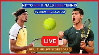 Alexander Zverev Vs Carlos Alcaraz LIVE Score UPDATE Today Tennis 2024 Nitto ATP Finals Nov 15 2024 [upl. by Eimmit]