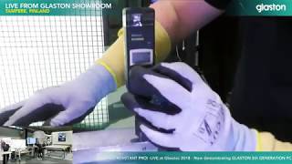 Glaston Live Tempering show Glasstec 2018 [upl. by Adihsaar]