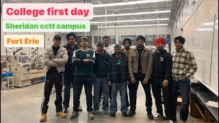 College first day  Sheridan college Fort Erie  cctt campus walk tour  enjoy with friends [upl. by Anifur]