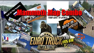 Huge Map Combo largest Yet  Euro Truck Simulator 2 [upl. by Rasecoiluj]