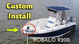 Custom Install Minn Kota Terrova 36v 72” 112lb on a Robalo R200 [upl. by Leelahk715]