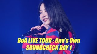 보아BoA BoA LIVE TOUR  Ones Own SOUNDCHECK DAY 1 BoA LIVE TOUR  Ones Own 20241012 [upl. by Inama]