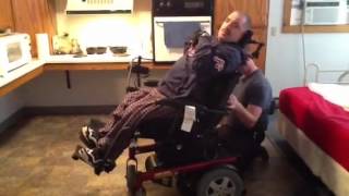 Matt on Ride® Custom Wheelchair Seating System with Tilt and Recline [upl. by Emmerie]