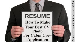 How to make best photo for resume while applying for flight attendant job in airline [upl. by Higginson662]