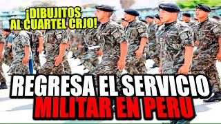 WAWITAS AL CUARTEL REGRESA EL SERVICIO MILITAR OBLIGATORIO  EN VIVO peru envivo [upl. by Radek]