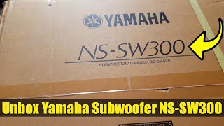 Unboxing Yamaha Subwoofer NSSW300 [upl. by Bertram263]