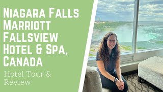 Niagara Falls Marriott Fallsview Hotel amp Spa in Ontario Canada  Review and Tour  Travel Agent [upl. by Britteny]