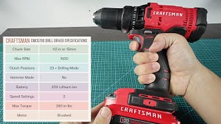 Craftsman CMCD700 Drill Driver Review Demo How To Use It [upl. by Dhiman]